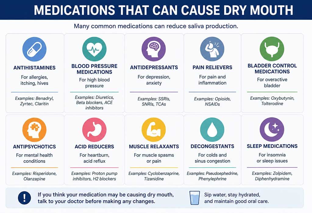 medications that can cause dry mouth