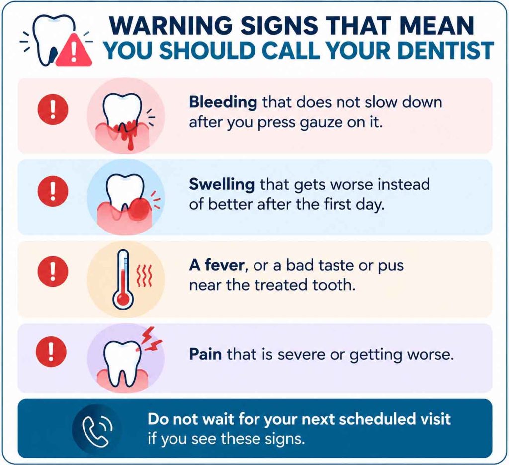 warning signs of Drink Alcohol After a Root Canal